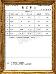 渣浆泵65QV-SP检验报告